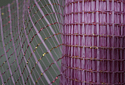 Сетка "АКЦЕНТ" с блеском из пластика для упаковки цветов, розовый