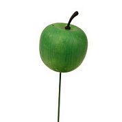 Стикер декоративный  "Яблоко", зеленый