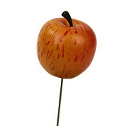 Стикер декоративный  "Яблоко", оранжевый