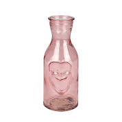 Ваза из стекла (6,5*16см) розовый арт.57901848