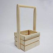 Ящик декоративный ECOBOX из дерева  натуральный (180*130*110)  арт.BD-419