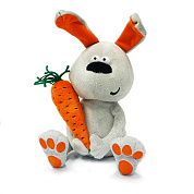 Мягкая Игрушка ДуRашки, Заяц и Морковка, 22 см, в Коробке