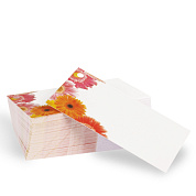 Карточка-бирка поздравит.д/цветов из бумаги, 100 шт/уп, белый.