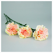 Искусственный цветок "Гвоздика" (68,5 см), шампань